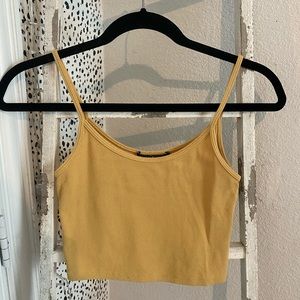BRANDY MELVILLE Mustard Yellow Tank Top- FITS SIZE SMALL